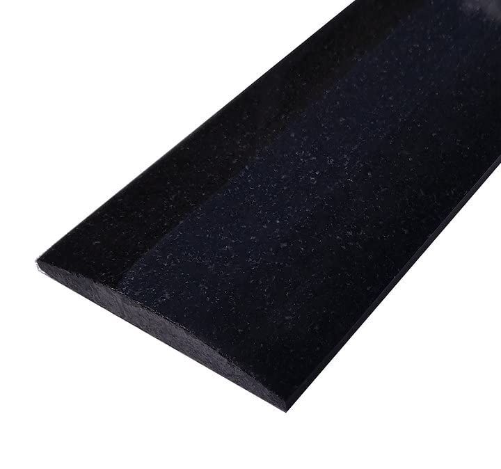 Absolute Black Granite Threshold | Marble Saddle | Double Hollywood | 30" x 5"