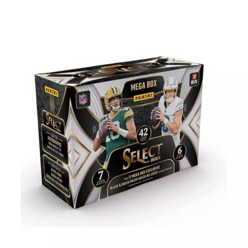 2024 Panini Select Football Mega Trading Card Box (Black & Green Prizm Shock Die Cuts)