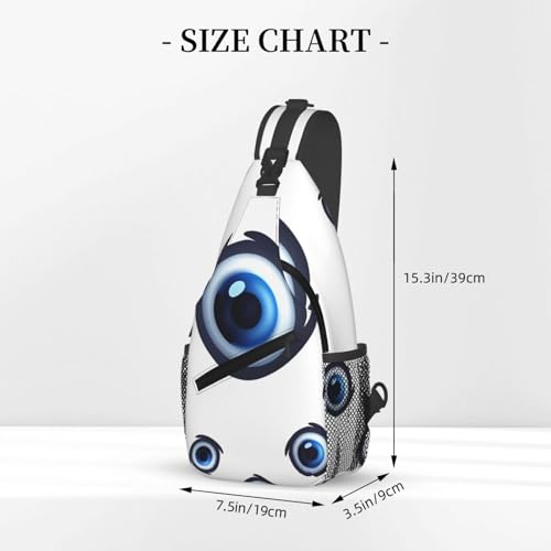 Mochila de Pecho Cruzada para Hombre y Mujer Negra miniatura 3