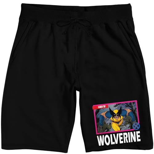 X-Men '97 Wolverine Men's Black Sleep Pajama Shorts