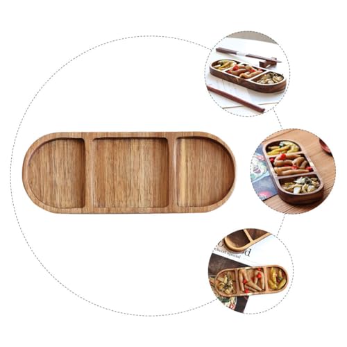 Set Vintage de Platos Ovalados de Madera para Salsas miniatura 6
