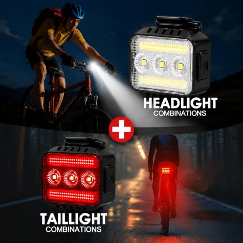 TioyFiuy 9+9 Modes Budget Bike Lights