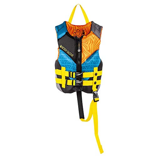 Image of Body Glove Phantom Child U.S Coast Guard Approved Life Jacket PFD - ORG/BLU-Child