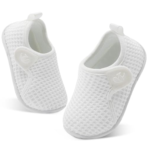 Image of FEETCITY Toddler Walking Shoes Slip On Toddler Shoes Boys Girls Kids Sports Sneakers Casual School Shoes Barefoot Shoes