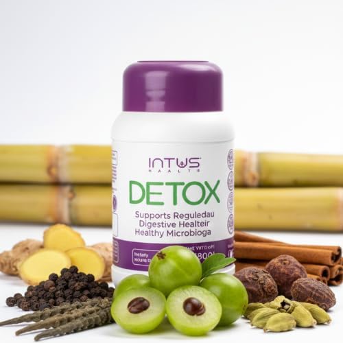 Intus Detox | Colon Cleanse and Liver Detox for Digestive Health | Ayurvedic Herbal Supplement to Support Gut Health, Chronic Constipation, Improve Digestion, and Provide Bloating Relief | 2.5 oz