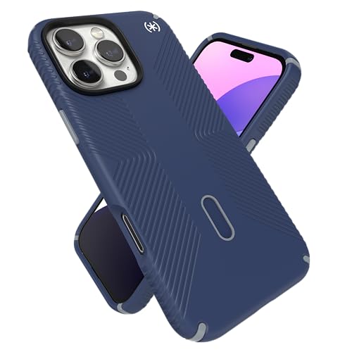 Image of Speck Black iPhone 16 Pro Case MagSafe - Slim Phone Case iPhone 16 Pro - iPhone 16 Pro Phone Case - Presidio 2 Grip - Black /Slate