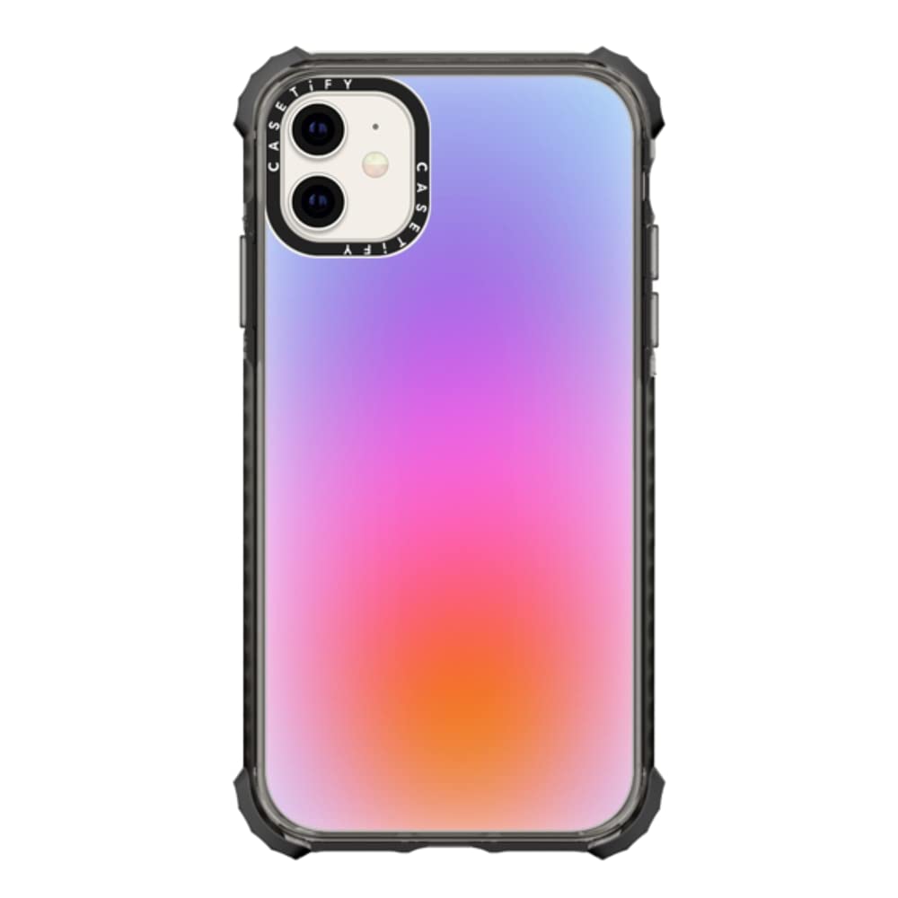 CASETiFY Ultra Impact Case for iPhone 11 - Color Cloud: A New Thing is On The Way - by Jessica Poundstone - Clear Black
