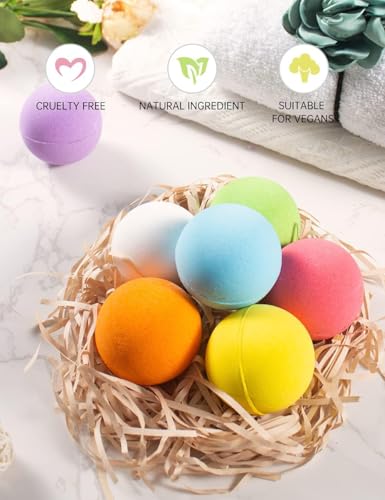 Aofmee Bath Bombs, 7pcs Bubble Bath Bombs for Women, Natural Handmade Fizzies Gift Set, Spa Organic Bathbombs for Kids, Essential Oil Personal Care Bath Gift for Birthday Mothers Day Christmas - Image 6
