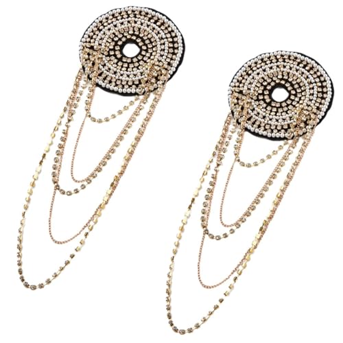 Épaulettes d'épaule en perles pour bijoux de veste de soirée et cérémonie