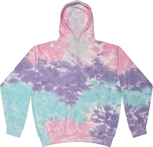 Image of Colortone Tie Dye Pullover Hoodies for Women and Men - Classic Fit Sweatshirts