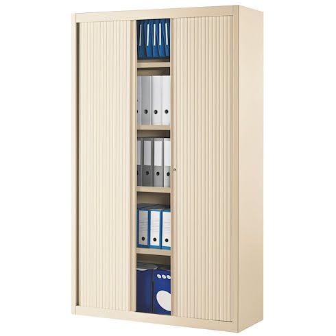 VINCO Armoires à Rideaux Eco-conçue Classiques Beige H 198 x L 120