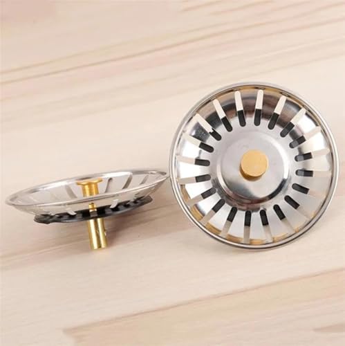 2 piezas colador y tapón para fregadero de cocina diámetro 80 mm miniatura 5