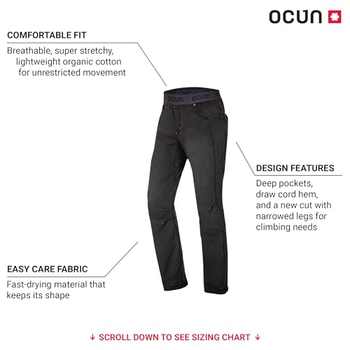 Ocun Men’s Mania Pants & Jeans | Lightweight Breathable Pants for Rock Climbing and Bouldering2