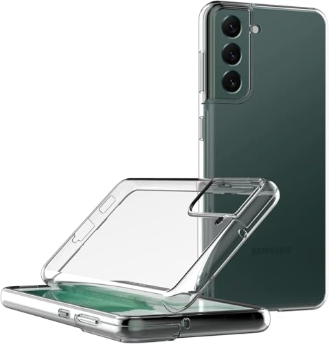 Image of NISHTECH for Samsung Galaxy S22 Plus 5G Premium Transparent Hybrid Soft Slim Dust Proof Back Case Cover Silicone with Camera Protection
