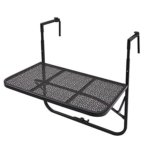 AFLCIO Balkon-Hängetisch, Balkon-Klapptisch, rostfrei, verstellbar, für...