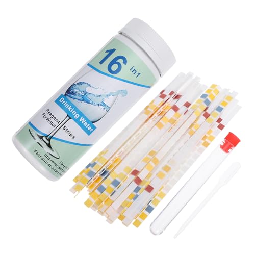 Test de l'eau de la piscine et de la maison avec le kit de 50 bandelettes et accessoires