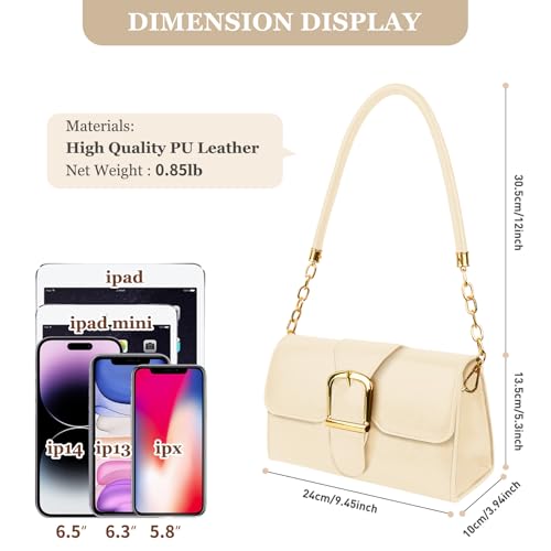 Image of Shoulder Bag for Women, Vegan Leather Classic Crossbody Purses Handbags, Trendy Hobo Bag Tote Purses for Women