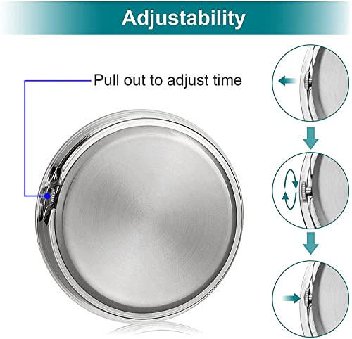 JEDEW 2 orologi da auto, mini orologio analogico