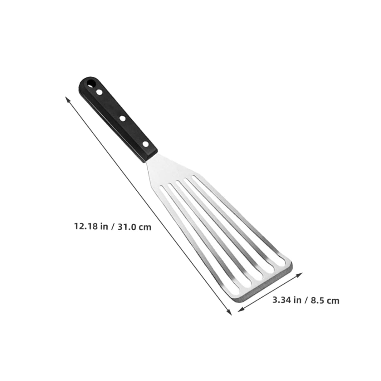 UPKOCH 5 Stück Fischspatel mit Schlitzen Robuster Pfannenwender für Steak Eier und Ergonomischer Küchenspatel für Zuhause Restaurants und Hotels Multifunktionales Kochwerkzeug