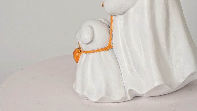 Estatua de Fantasma con Perro para Halloween de 8.9 pulg miniatura 7