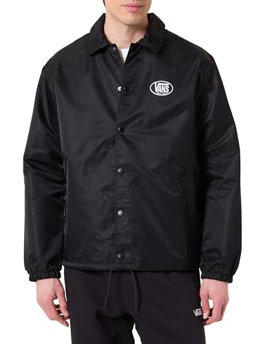 Vans Torrey Nylon Coaches Jacket 2.0 Veste, Noir/Blanc, XS Homme
