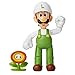 Produktbild Nintendo JAKKS  406764 Super Mario  Luigi mit Feuerblume  10cm Spielfigur