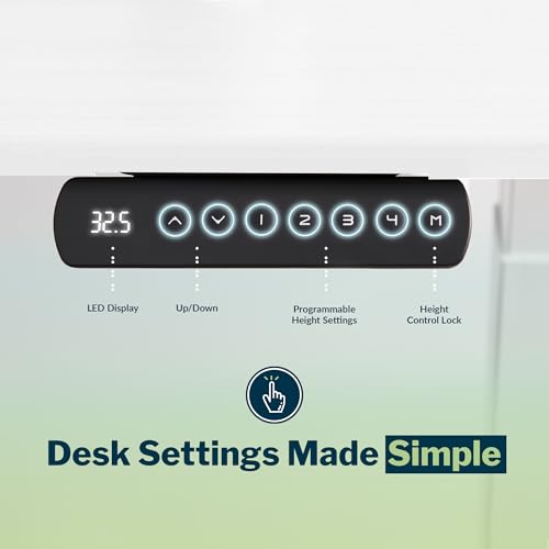 Image of Vari ComfortEdge 80x60 L-Shape Electric Standing Desk - Height Adjustable Sit-Stand VariDesk for Corner Office with Reversible Left /Right Design + White Laminate Top /Slate Legs (Ships in 3 Boxes)