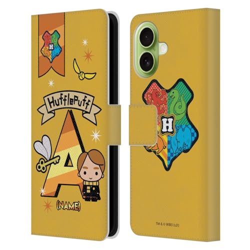 Cadeau Harry Potter personnalisé étui portefeuille iPhone 17 pour fan Poufsouffle