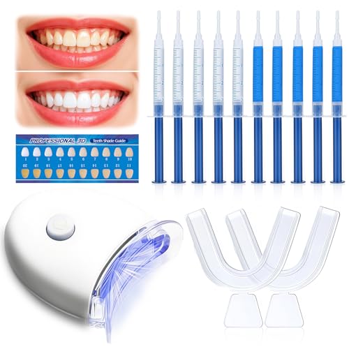 Kit Blanqueador Dental,Geles Blanqueadores,Kit de Cuidado Incluye Bandeja Bucal y Caja,Blanqueamiento Suave y Efectivo,Uso doméstico fácil,para Dental Limpieza y una Sonrisa Más Blanca