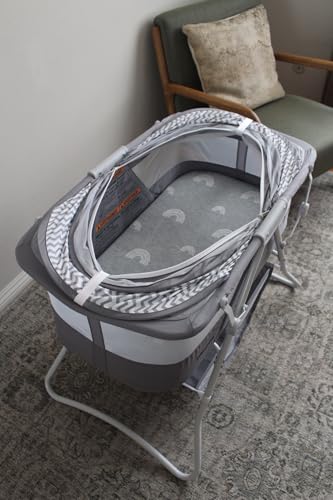 Image of Baby Bassinet Mattress Topper, Waterproof Replacement Pad with Removable & Washable Mattress Covers (for Dream On Me Karley)