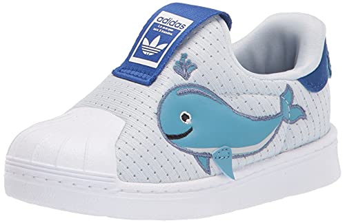 adidas Originals unisex baby Superstar 360 Primeblue Sneaker, Halo Blue/White/Team Royal Blue, 5.5 Infant US
