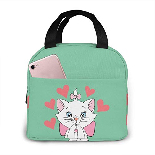 Yuanmeiju Kitty Love Fiambrera Aislada Fiambrera Refrigeradora Contenedores de preparación de comidas para mujer Hombre Niños