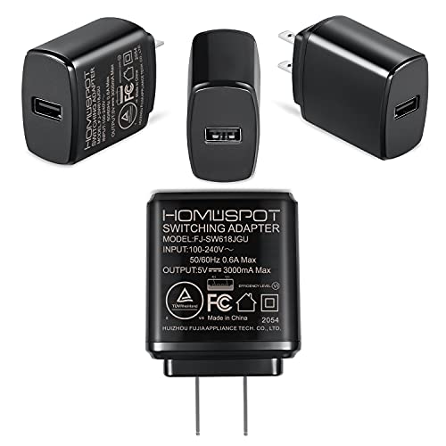 Power Supply 5V3A with Switch 2.5A 2A 1.5A 1A Fast Rapid Charge AC Adapter w/ 1.5m Extra Long On Off Power Switch Micro USB Cable for Raspberry Pi 3 Model B/B+ Plus