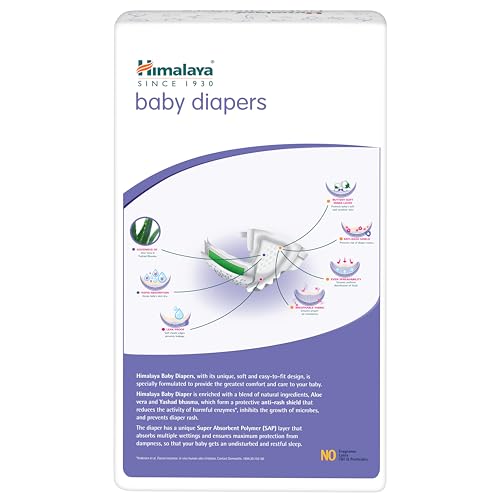Image of Himalaya Baby Taped Diapers, Small (4-8 kg), 54 Count