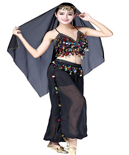 Mrotrida Women's Belly Dance Big Headscarf Indian Tribal Chiffon Veil Gypsy Scarves Dance Shawls4