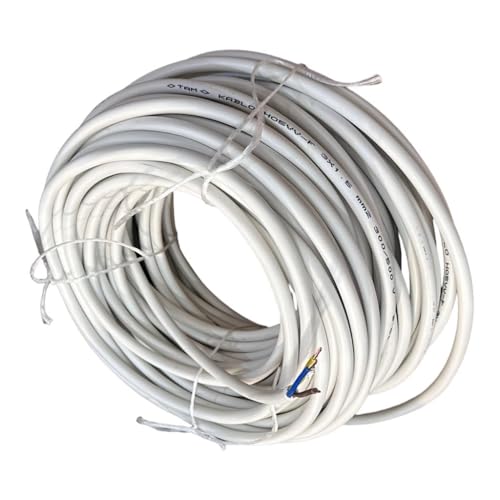 3x1,5 MM Cca Ttr Beyaz Renk Kauçuk Topraklı Seyyar Elektrik Kablosu (15 Metre)