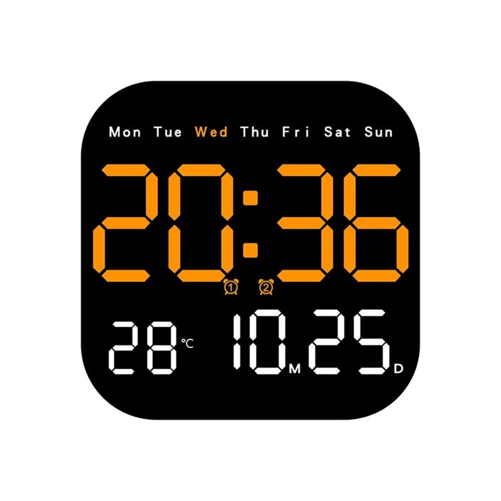 See full amazon price history chart for ZAVASIKA Digital Wall Clock, 18.5 Cm LED Clock with Date and Temperature, Auto Dimming, Day of Week, with Remote Control, Perfect for Home Office Table Desk Living Room(USB Power Supply) ZAVASIKA Digital Wall Clock, 18.5 Cm LED Clock with Date and Temperature, Auto Dimming, Day of Week, with Remote Control, Perfect for Home Office Table Desk Living Room(USB Power Supply) (B0CVQPJD88) Amazon Price History, Amazon Price Tracker