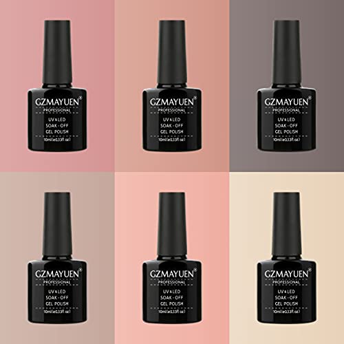 Shellac Set UV Nagellack 10ML Nail Set Farbgel für Gelnägel 6 Farben UV Nagellack Set Nagelgel Farben, Shellac für Gel… – Bild 4