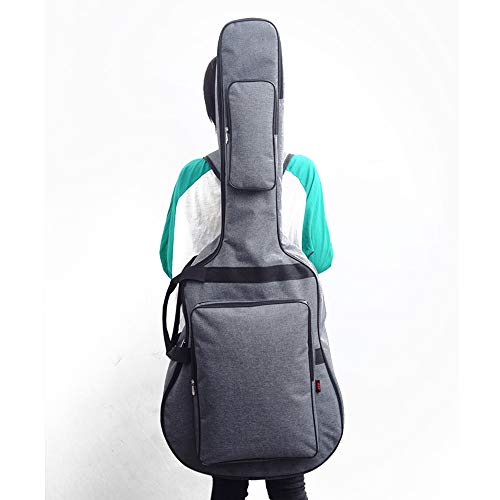 MoonEmbassy 'Jumbo Guitar Gig Bag Thickening and Waterproof 42'' 43'' Acoustic Guitar Bag', Grey, Retro
