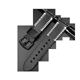 NLNKDTDPAK Lederarmbanduhr 38mm 42mm Satch Strap Fit for iwatch 1 2 3 4 Serise handgemachte Stringing Watch Lederband(Black,22mm)