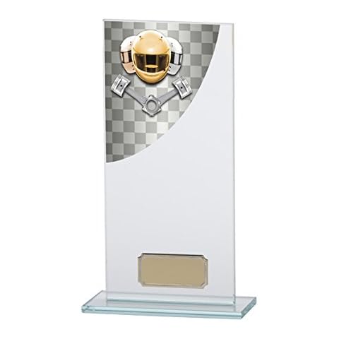 Motorsports Colour Curve Glass Trophy,Award,200mm,Free Engraving (CR4759D) TRD Cover