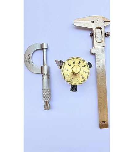 Scientific Measuring Tools, Vernier Caliper, Screw Gauge 25mm, 12.5cm Metallic Slide and Spherometer Single Disc Combo Pack of 3-picture-16