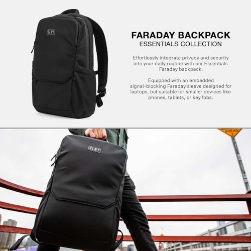 Silent Pocket Essentials Backpack with SLNT Faraday Laptop Sleeve - Signal Blocking, Protects Data & Devices Against Identity Theft - Great for Work, Travel, Hiking, Daily Commute4