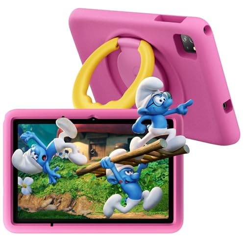 Resistente e leggero: il tablet TabA6Kids è un tablet per bambini particolarmente robusto con un involucro resistente che assorbe efficacemente urti e cadute. Con un peso di soli 546 g**, è leggero e maneggevole per le mani dei bambini, ma allo stesso tempo abbastanza resistente per l'uso quotidiano. È stato sviluppato appositamente per soddisfare le esigenze attive dei bambini e offre un uso sicuro e duraturo, ideale per giochi e applicazioni di apprendimento.
