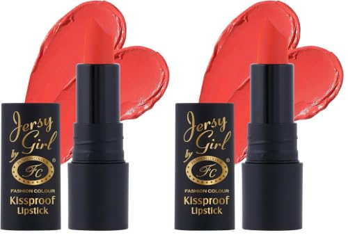 Image of JERSEY GIRL BY FASHION COLOUR Kissproof Matte Lipstick| Lightweight & Longlasting | Matte Finish | Stay up to 12hrs | Available In Fab Shades | Highly Pigmented | Intense Colour, Moisturised Lips, Color Sensational Creamy Matte |(Ponceau)