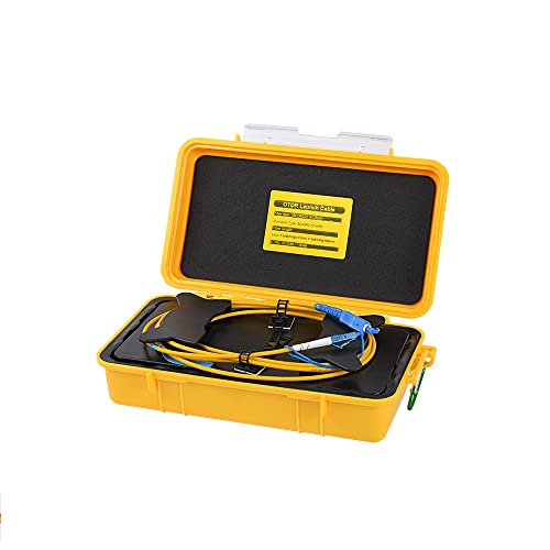 Komshine Single Mode Optic Fiber OTDR Launch Cable Box 500m Extension Line for OTDR KOLC-SM-500 (SC/UPC-LC/UPC)