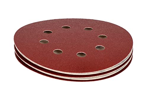 Mirka Red Abrasive paper Sanding discs diameter 125 mm/Hook & loop fastening / 8-hole/grit P120 / 5 pieces/for sanding wood metal and plastic - Image 3