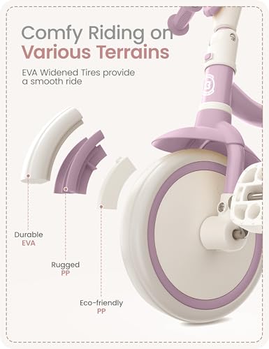 Image of besrey Toddler Tricycle with Bell, for Ages 18 Months to 5 Years