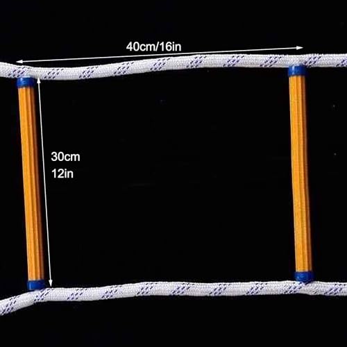 Escalera de emergencia con escalones de resina rígida, antideslizante y portátil para un despliegue rápido, ideal para seguridad de balcón y ventanas