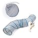 PAWZ Road Cat Toys S Way Cat Collapsible Tunnel for Fat Cat Upgraded Version 12" Diameter Gray
